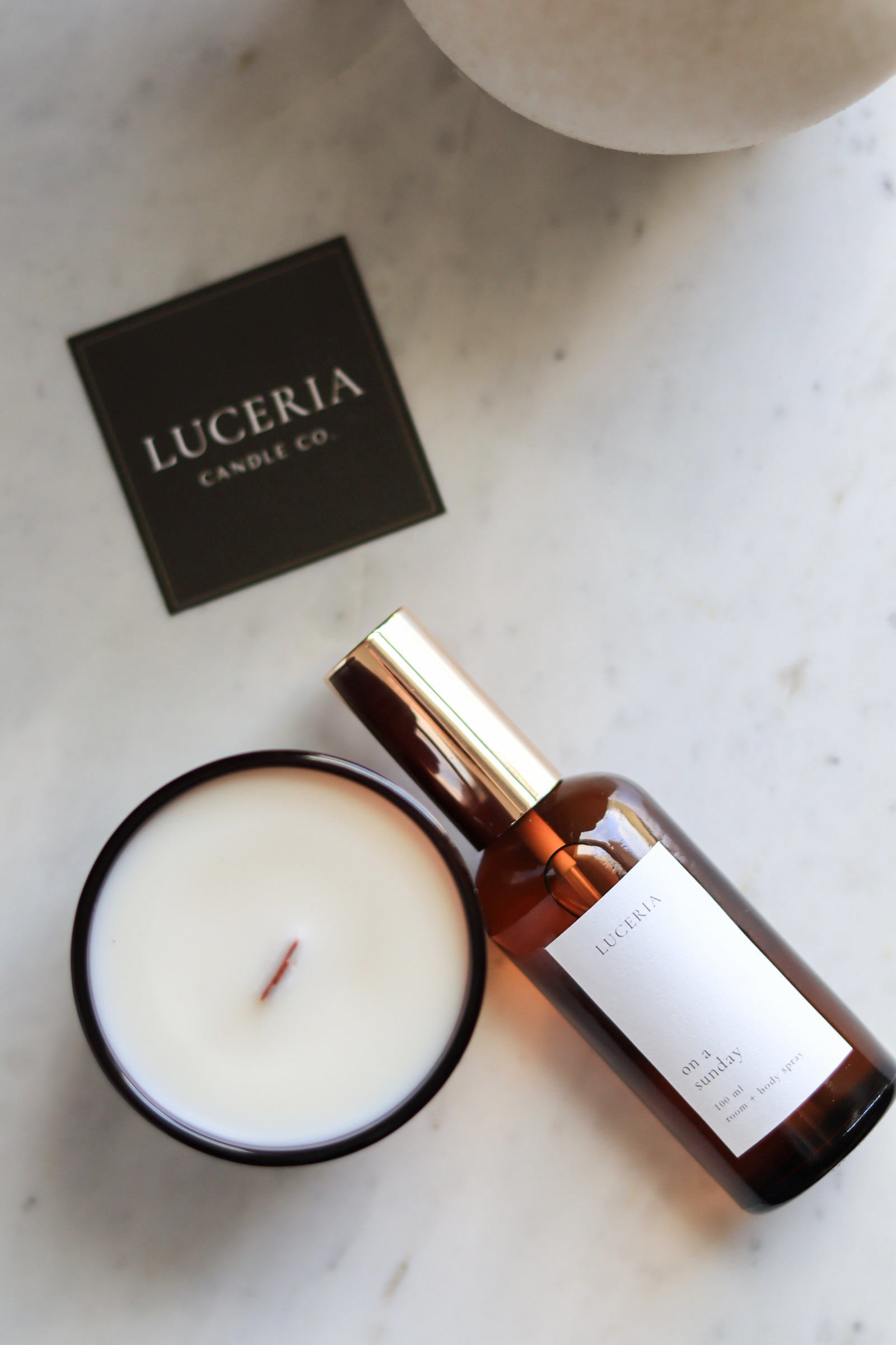 Luceria home fragrance products arranged together from the Thoughtful Gifts Under $100 collection.