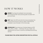 Modern Candle Label Template | Editable Canva Template