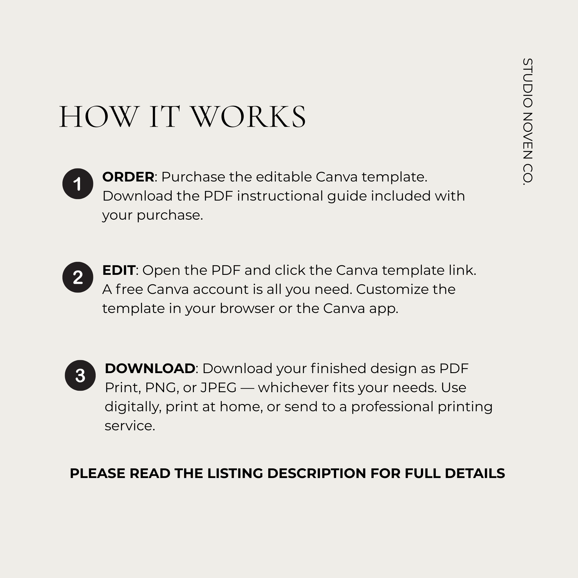 Modern Candle Label Template | Editable Canva Template