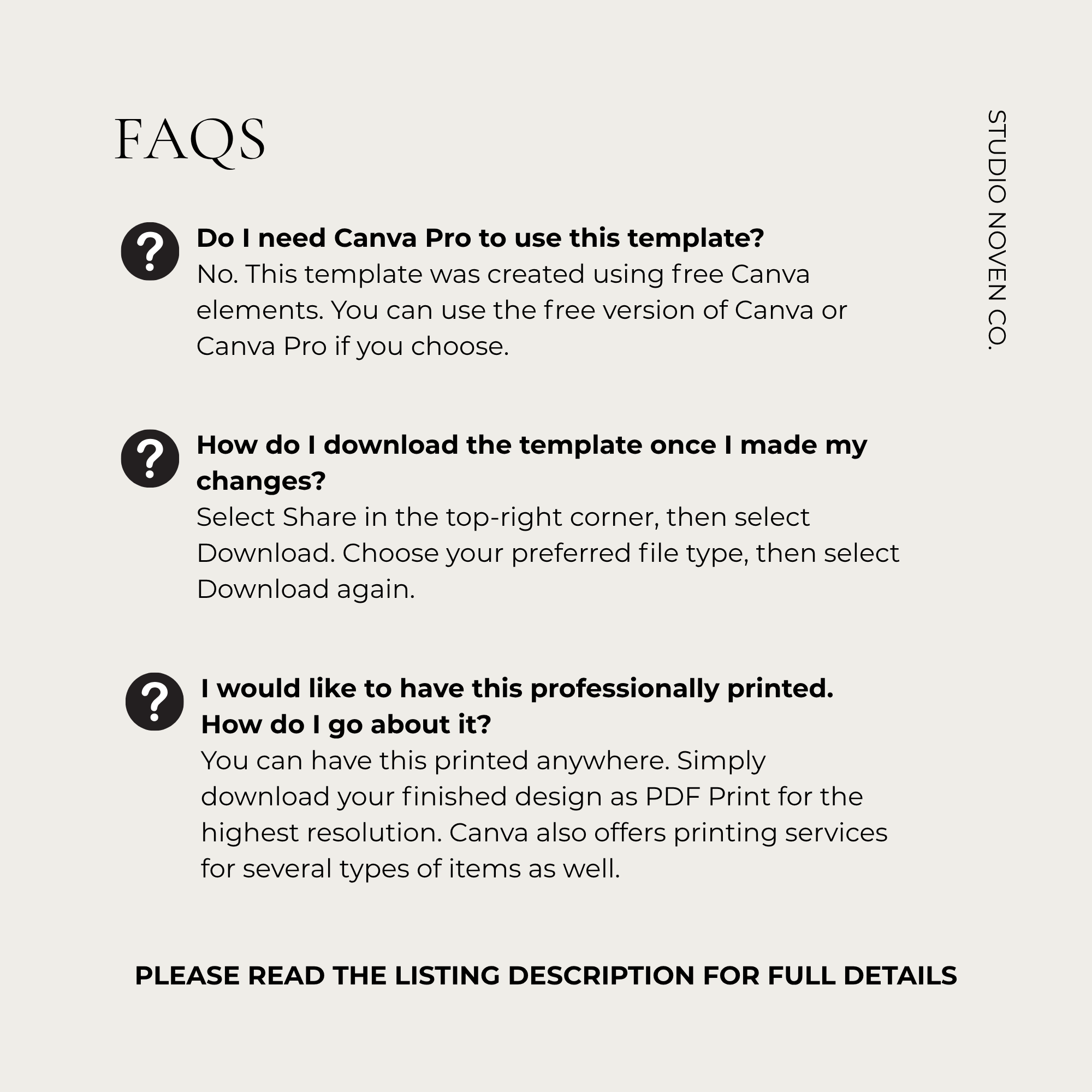 Modern Candle Label Template | Editable Canva Template