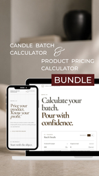 Candle Batch + Product Pricing Calculator Bundle