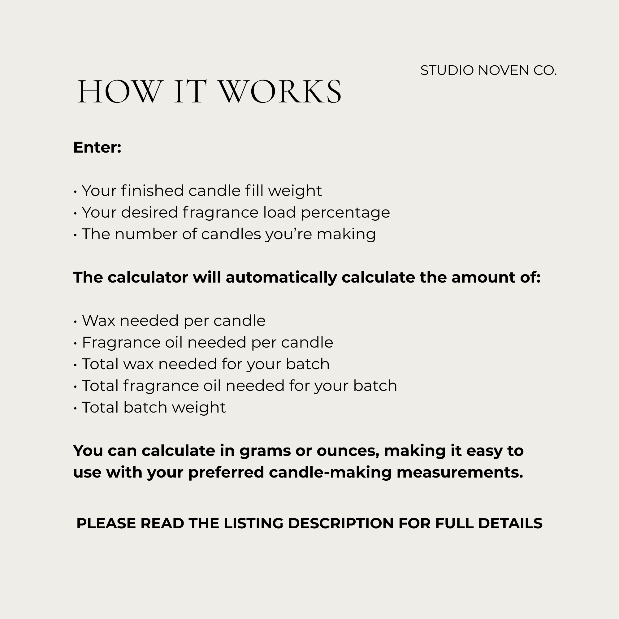Candle Batch Calculator with Timer | Digital Tool for Makers