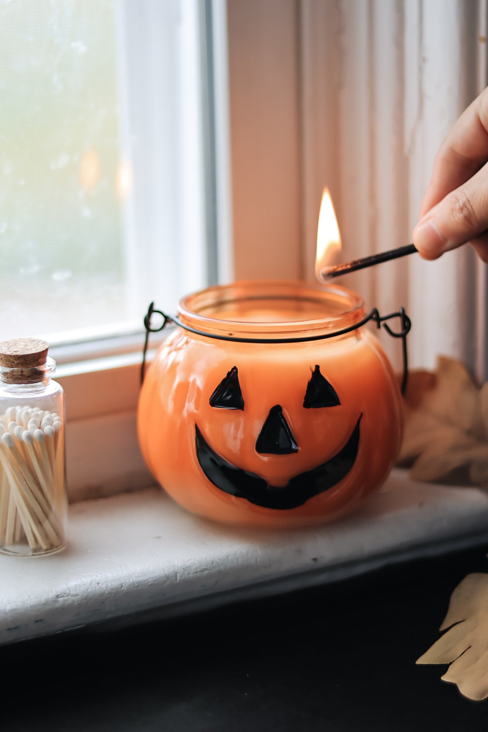 Jack O' Lantern Candles - Choose Your Own Scent | 12 oz Glass | 2 Wick - Luceria Candle Co.