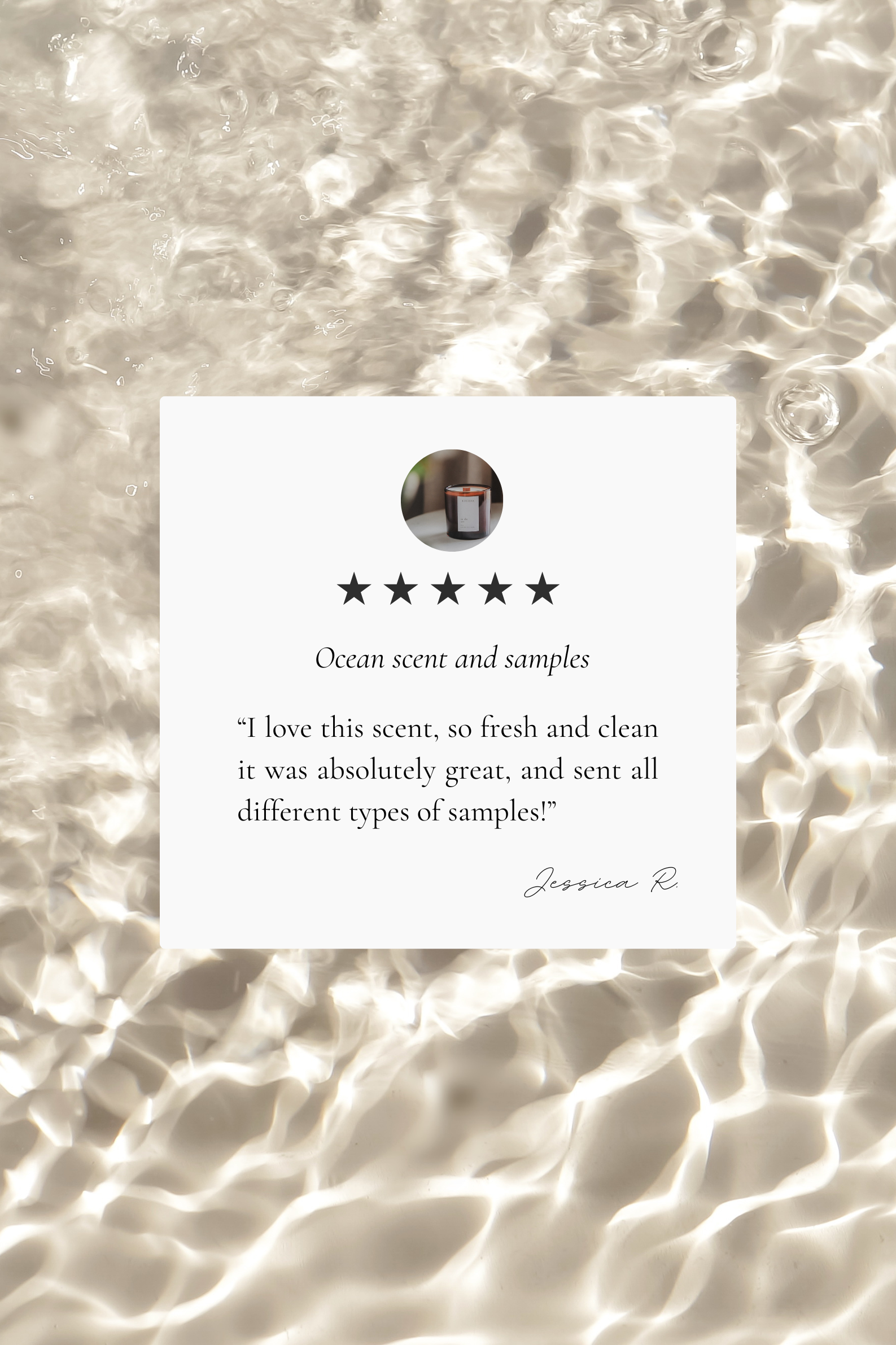 In the Sea candle review by Luceria