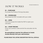 Product Pricing Calculator | Digital Tool for Small Businesses
