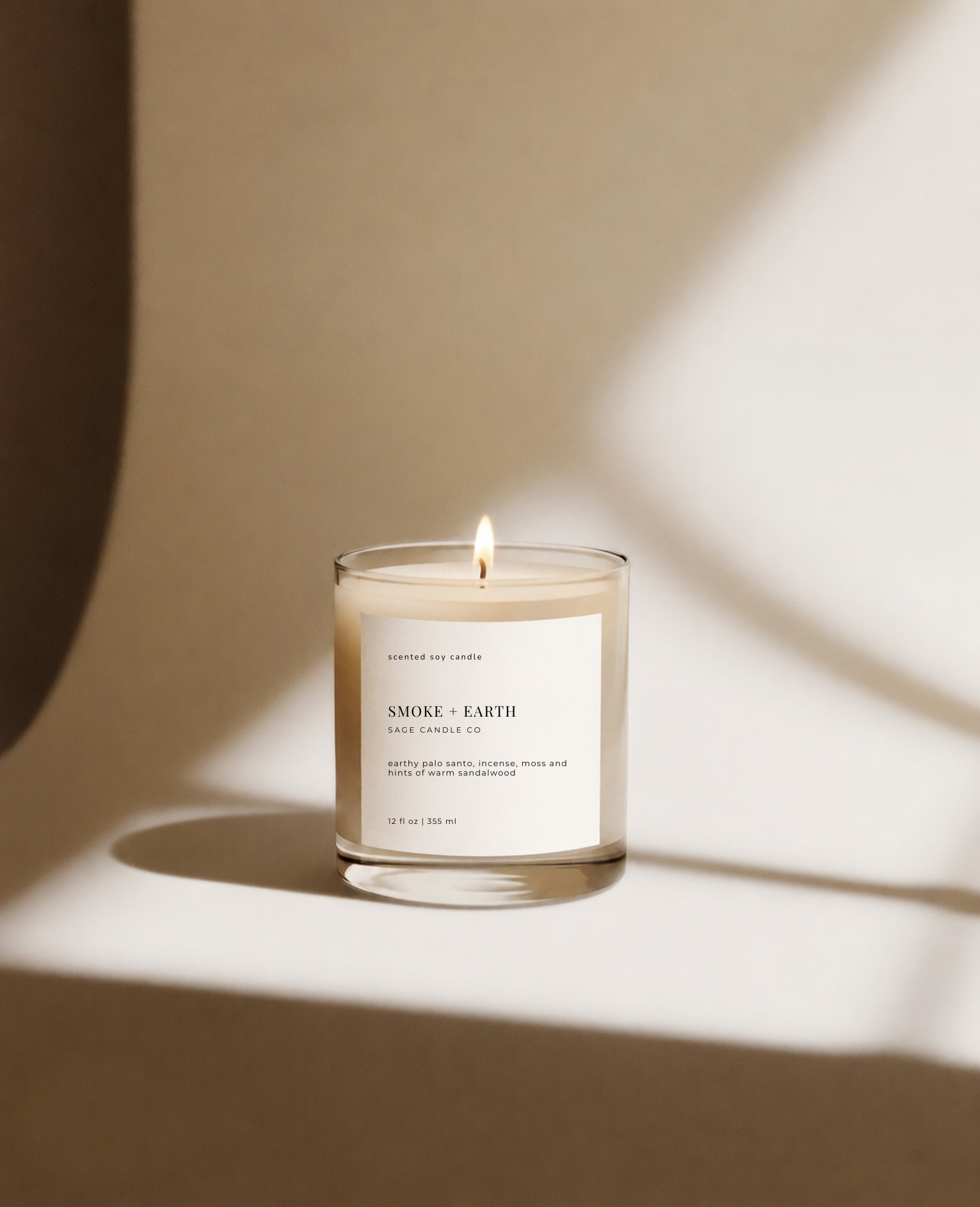 Minimalist Candle Label Template | Editable Canva Template